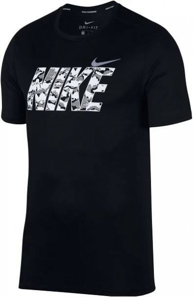 Pánské funkční tričko Nike BRTHE RUN TOP SS GX černé | AD Sport