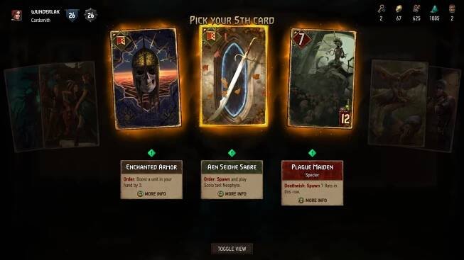 Gwent: Merchants of Ofir; gameplay: karty