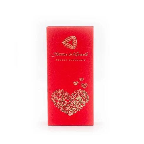 BiOOO.cz - Steiner & Kovarik Mandle v mléčné a ruby čokoládě s třešňovým aroma 150 g