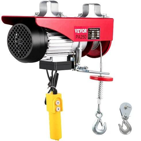 VEVOR 125 Kg/250 Kg elektrický kladkostroj zvedací jeřábový systém dá