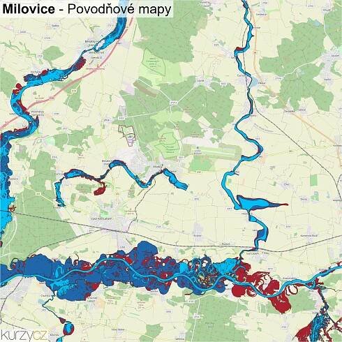Milovice - mapy | Kurzy.cz