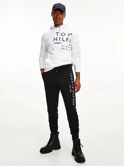 Tommy Hilfiger pánské černé tepláky - Tommy Hilfiger