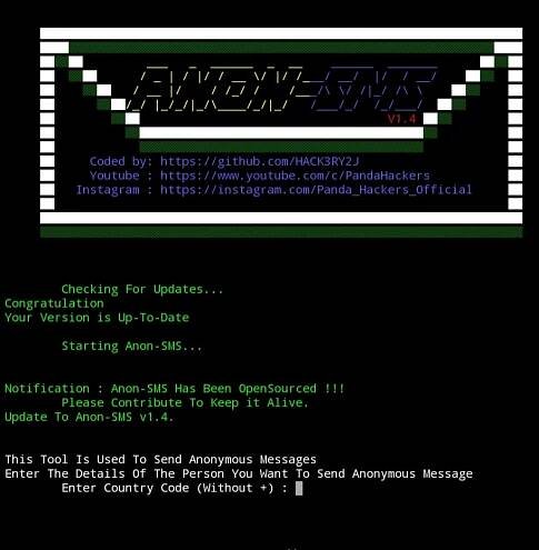 GitHub - HACK3RY2J/Anon-SMS: A Tool To Send Messages Anonymously..