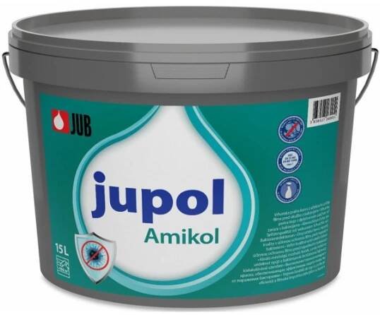  Protiplísňová odolná malířská barva JUPOL AMIKOL - 15 L - bílý 