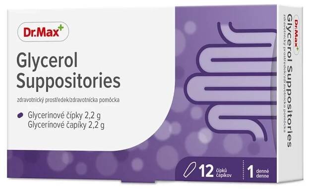 Dr.Max Glycerol Suppositories 12 čípků