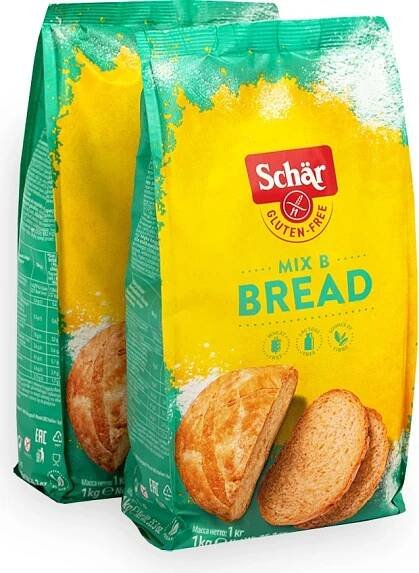 Schär Mix B Bread mix sypká směs bez lepku na pečivo a kynuté těsto 1000 g