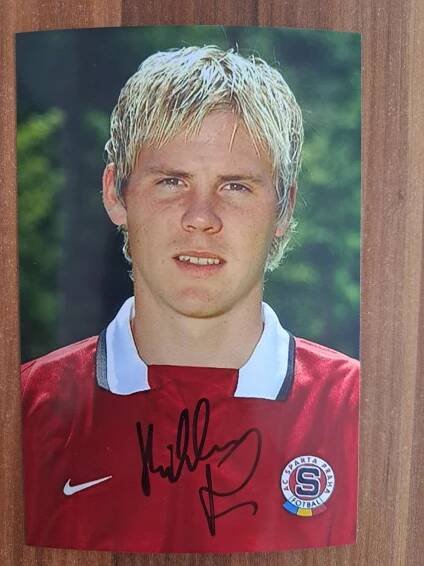 Orig.autogram Tomáš Hübschman (Sparta Praha)  - Ostatní sběratelské předměty