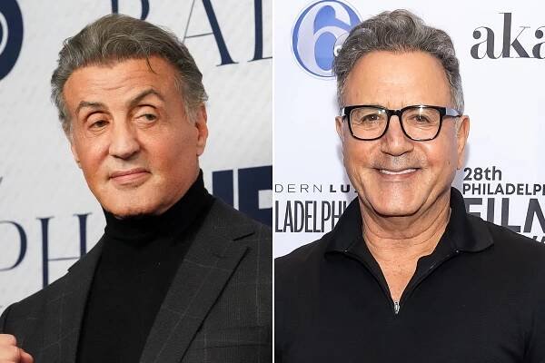 Sylvester Stallone and Frank Stallone