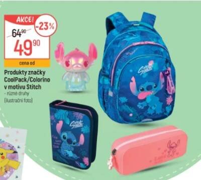 Akční nabídka Globus: školní výbava Stitch