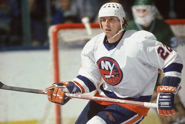 Mike Bossy playing for the Islanders circa 1980.