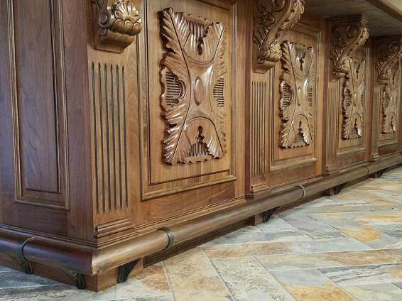 copper bar rail-Jennifer Hoffman Designs