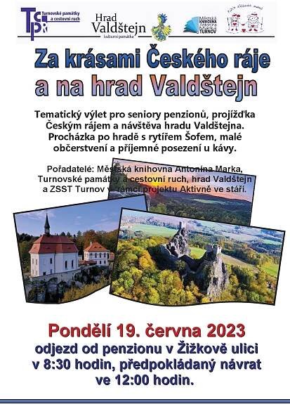 Akce na den Pondělí, 19. 6. 2023 – Městská knihovna Antonína Marka Turnov