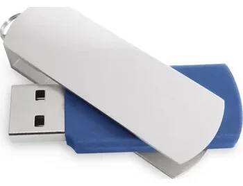 BOYLE 8GB. 8GB USB flash disk s kovovým klipem - Modrá