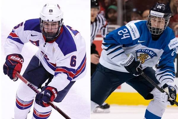 Jack Hughes and Kaapo Kakko