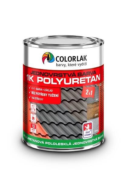 Colorlak 1K POLYURETAN U2210 RAL 9005 Černá 0,6L