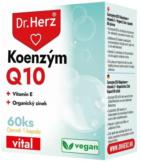 Dr. Herz Prémiový Koenzým Q10 + E vitamín + Zinok pre vitalitu