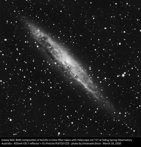 NGC 4945 The Perfect Shot – Emanuele Disco