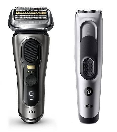 Braun Series 9 PRO+ 9515s holicí strojek + Braun HC7390 zastřihovač vlasů