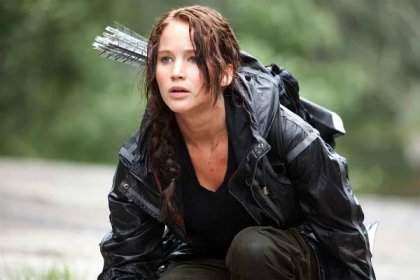 Jennifer Lawrence as Katniss in 'The Hunger Games'