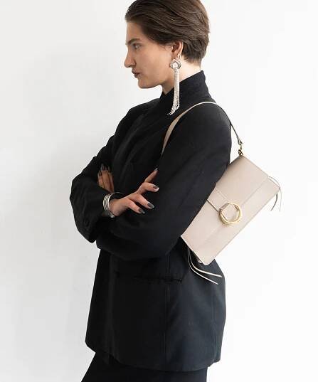 Bria Locker taupe bianco | Loro Oro