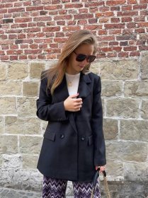 DOUBLE BREASTED BLAZER BLACK