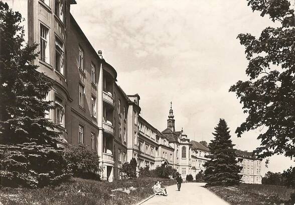 NOVÁ VES POD PLEŠÍ - sanatorium - Příbram - Pohlednice místopis