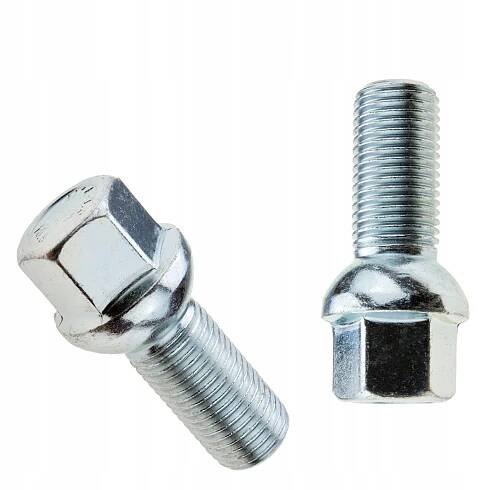 ŠROUBY M14X1,5 28MM KOULE NA KOLA AUDI CUPRA MERCEDES PORSCHE Seat SKODA VW Závit M14x1.50