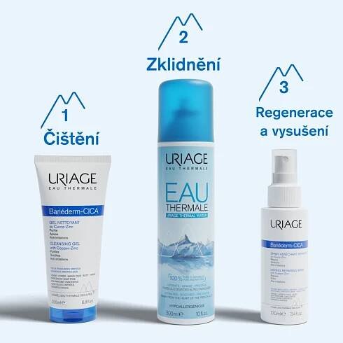 Uriage Bariéderm CICA Čisticí gel s obsahem mědi a zinku 200 ml