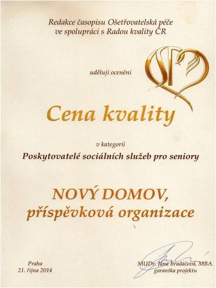 Nový domov Karviná - Informace o službě