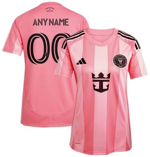  Inter Miami CF adidas Women's 2025 Euforia Replica Custom Jersey - Light Pink
