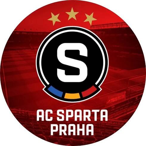 Jedlý papír - obrázek na dort - kruh: SPARTA PRAHA - NOVÝ ZNAK - mají skladem