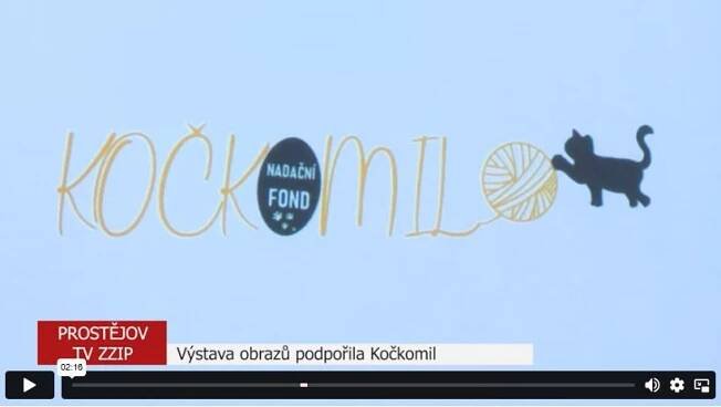 Výstava obrazů podpořila Kočkomil - Prostějovská televize