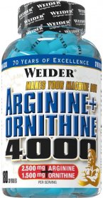 Weider Arginine + Ornithine 4000 - 180 cps. od 749 Kč