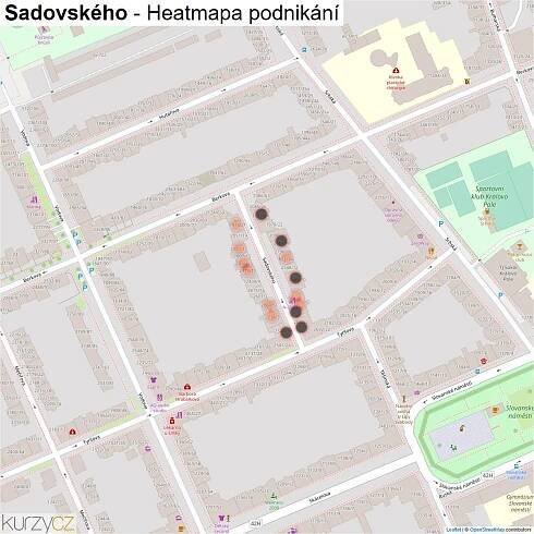 Sadovského - mapy | Kurzy.cz