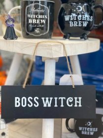 BOSS WITCH WALL SIGN