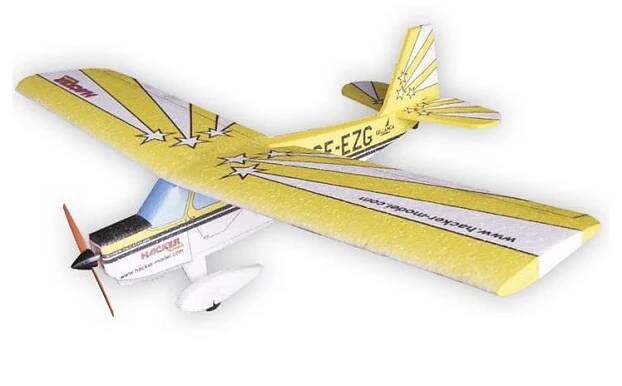 RC letadlo pro začátečníky Super Decathlon ARF elektro žluté jen za 1 590 Kč