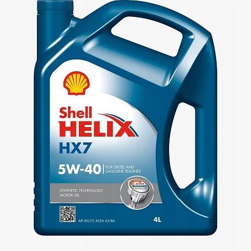 SH 5W40 HX7 4L_R OLEJ SHELL 5W40 HELIX HX7 4L OLEJ