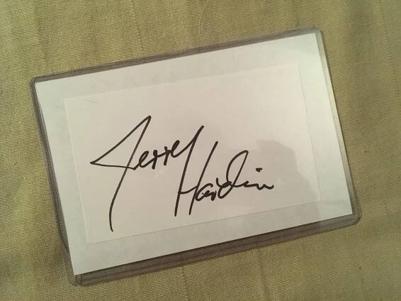 Jerry Hardin, autogram