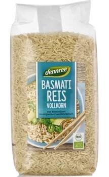 Rýže Dennree Basmati rýže celozrnná 1kg bio