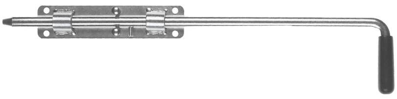 Zástrč vrat, brány a dveří - petlice 64.064, 420 mm, pr.14 mm, pozinkováno
