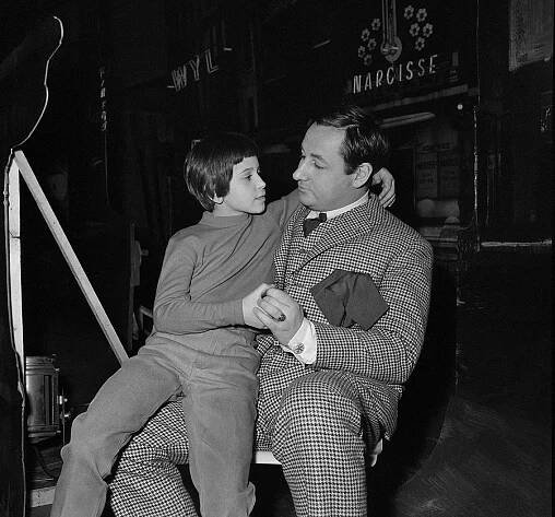 "Zazie dans le métro" by Louis Malle. Catherine Demongeot and Philippe Noiret. France, June 1960.