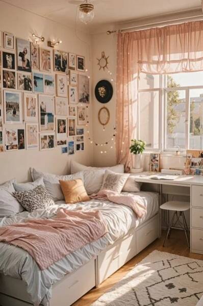 Pin by busisness man on uni bedroom decor | Small room makeover, Redecorate bedroom, Dream room inspiration