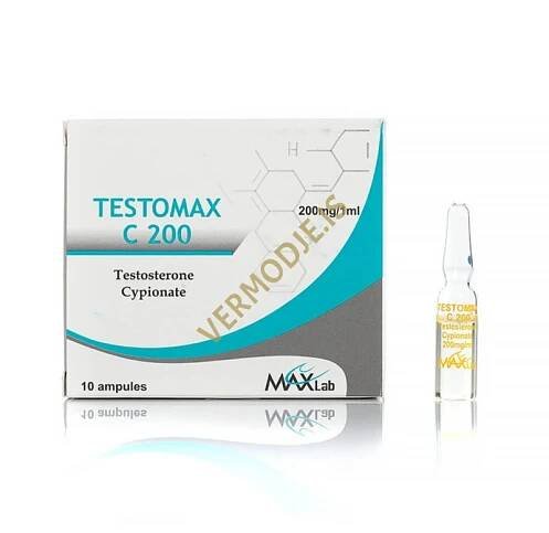 Testomax C200 MAXLab (Testosterone Cypionate) - 10amps (100mg/ml)