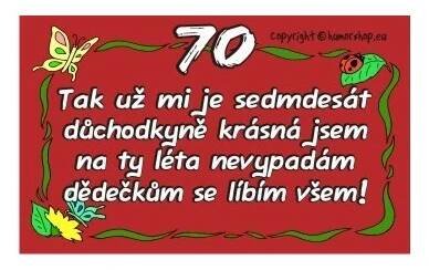 Průkaz - Tak už mi je sedmdesát 70
