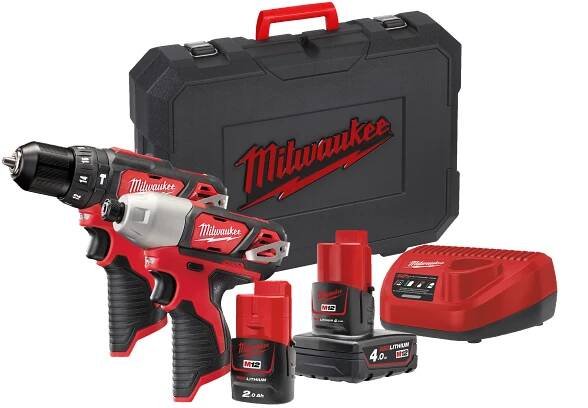 MILWAUKEE Aku set nářadí M12 BPP2B-421C