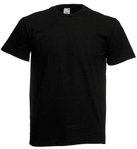 Pánské tričko Fruit of the Loom F610820 pracovní trička pánské i dámské krátký rukáv černá 4XL