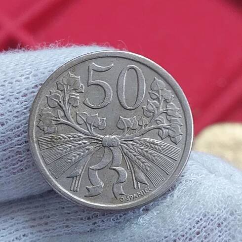 50 haléř 1922 • Pěkný stav • První republika • - Numismatika