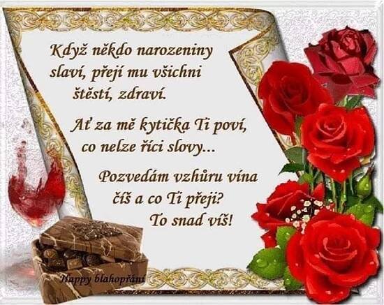 Pin di Jana su Vše nejlepší k narozeninám a svátku