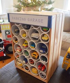 Toddler Learning Activities, Infant Activities, Diy For Kids, Crafts For Kids, Toy Car Garage, Wooden Toy Garage, Diy Garage, Garage Ideas, Little White House