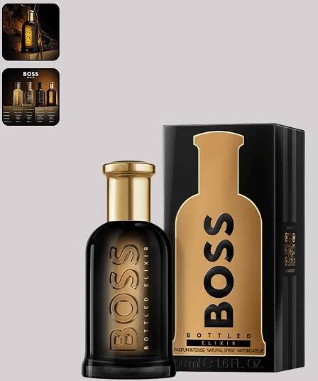 Boss Bottled Elixir : A Symphony of Cedarwood and Amber